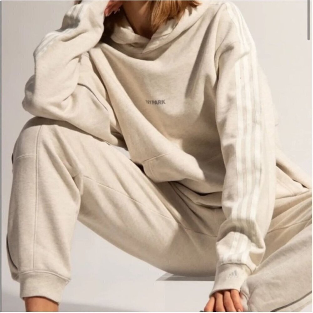 IVY PARK x Adidas Beyonce Ivory Tunic Cargo Hoodie Sweatshirt Women's Size Large - Picture 4 of 12